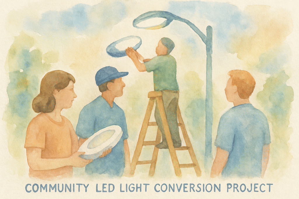 Community LED Light Conversion Project