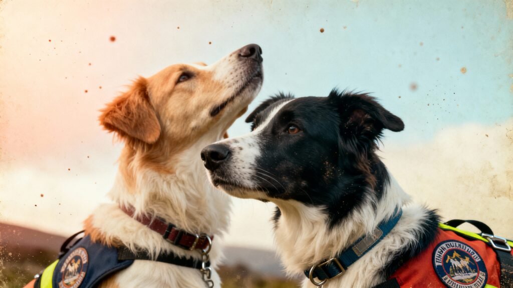 Training and Upkeep for Two Avalison Search Dogs